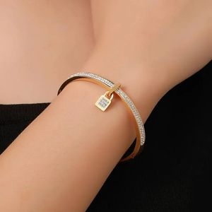 light luxury lock pendant open bracelet